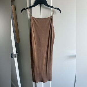 H&M Tan Midi Dress